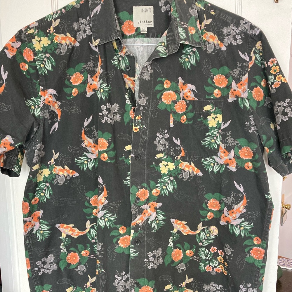 Visitor Koi Fish Button Down Shirt